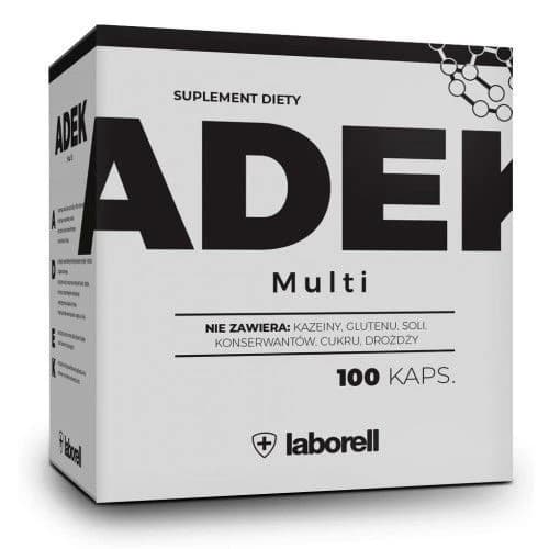 Laborell - ADEK Multi - 100 Caps – Laborell förpackning