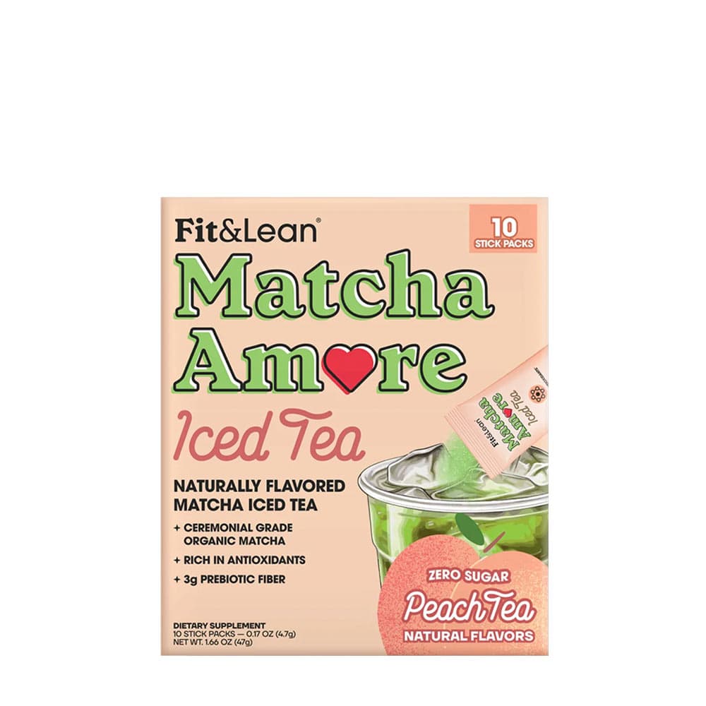 Fit & Lean - Matcha Amore Iced Tea – Fit & Lean förpackning