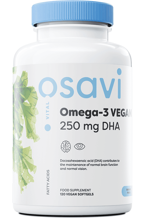 Osavi Nature - Advanced Omega-3 Vegan DHA 250mg - 120 Caps – Osavi förpackning