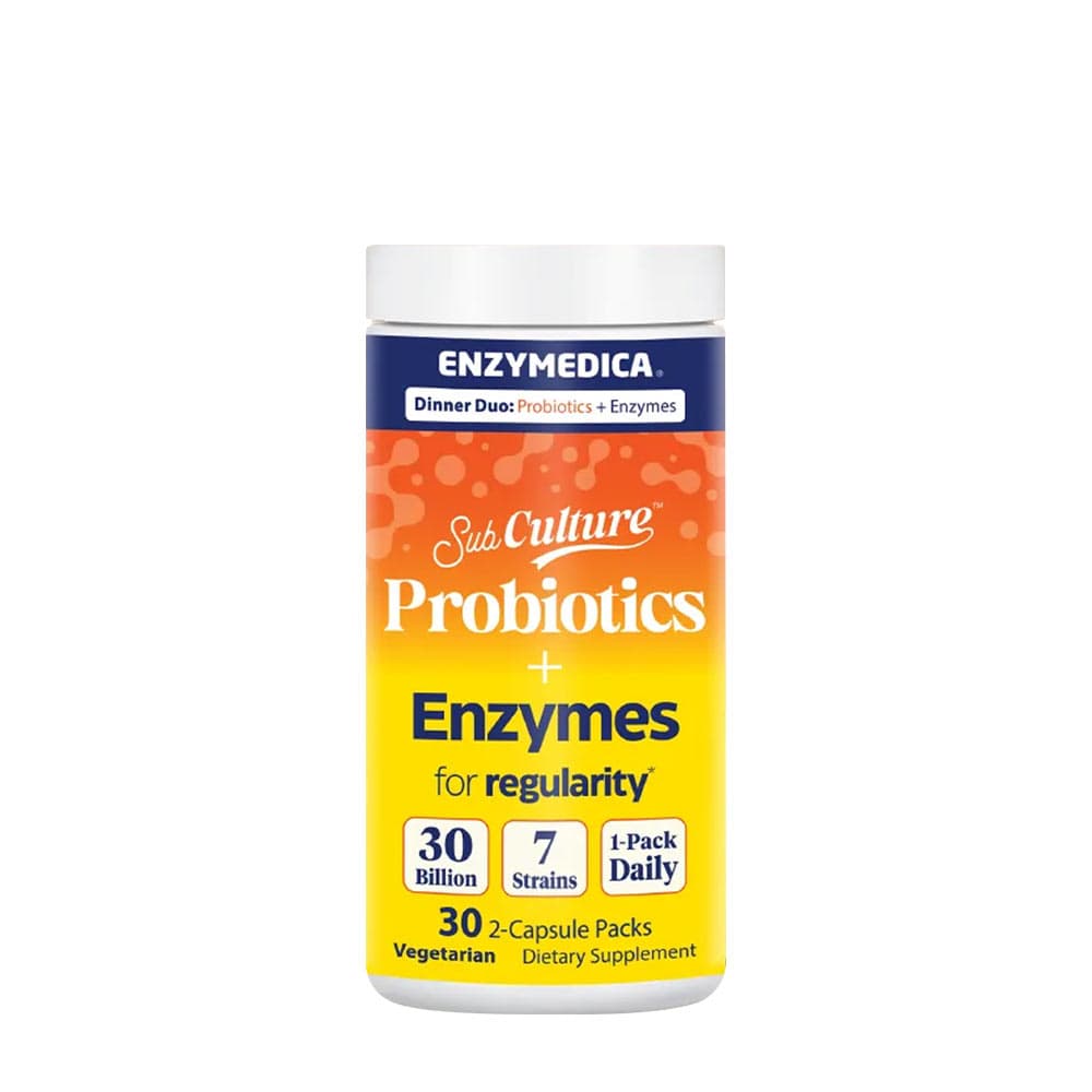 Enzymedica - SubCulture Probiotics + Enzymes – Enzymedica förpackning