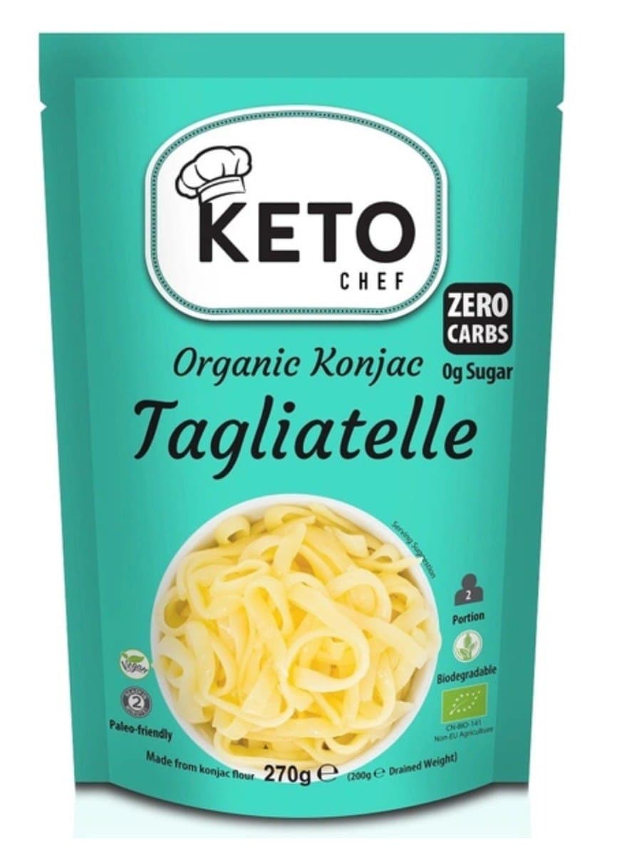 Keto Chef - Organic Konjac Tagliatelle - 270g – Keto Chef förpackning