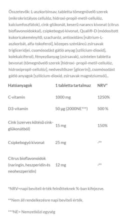 JutaVit - Vitamin C 1000mg (C+D Duo Plus)