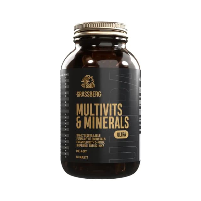 Grassberg - Multivits & Minerals Ultra - Unflavoured - 60 tablets – Grassberg