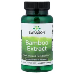 Swanson - Bamboo Extract - 30 Days - 70% Silika - 60 Vcaps