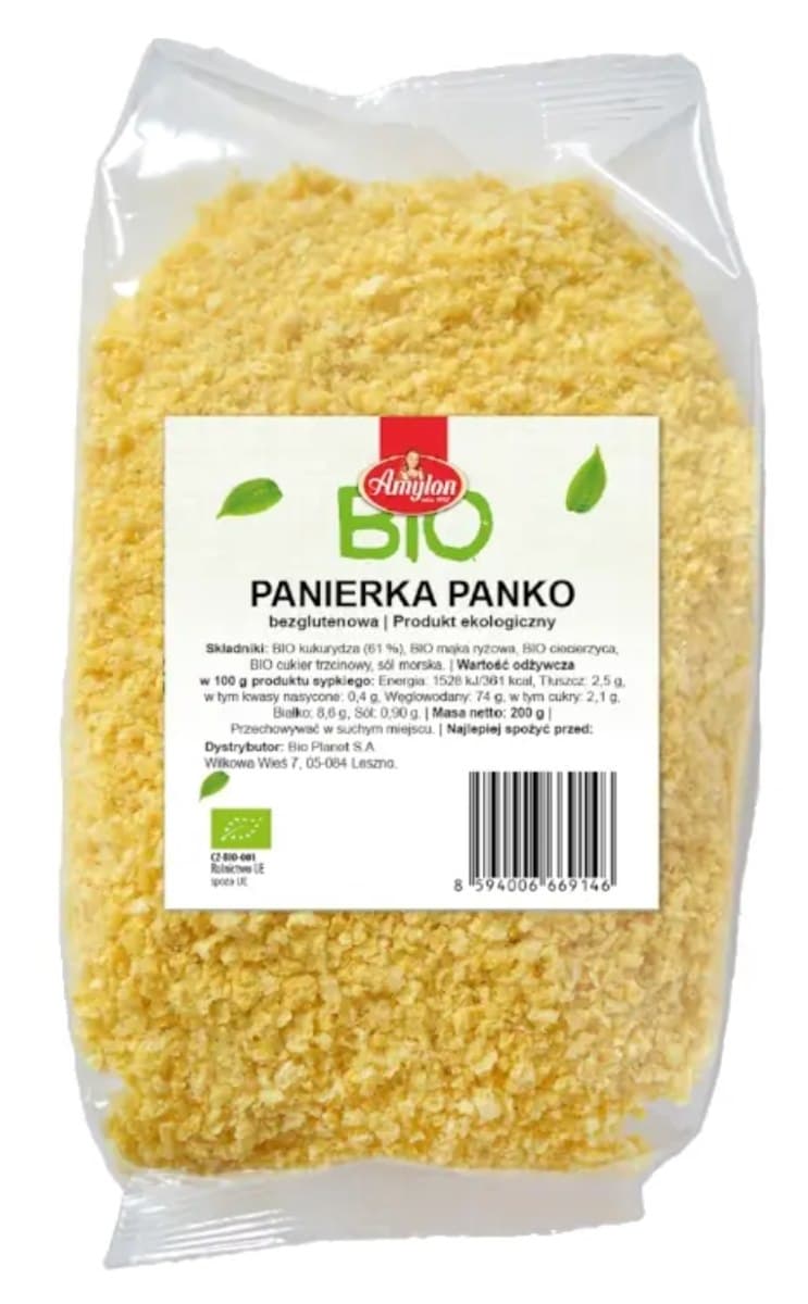 Bio Planet - Amylon Panierka Panko - 200g – Bio Planet förpackning