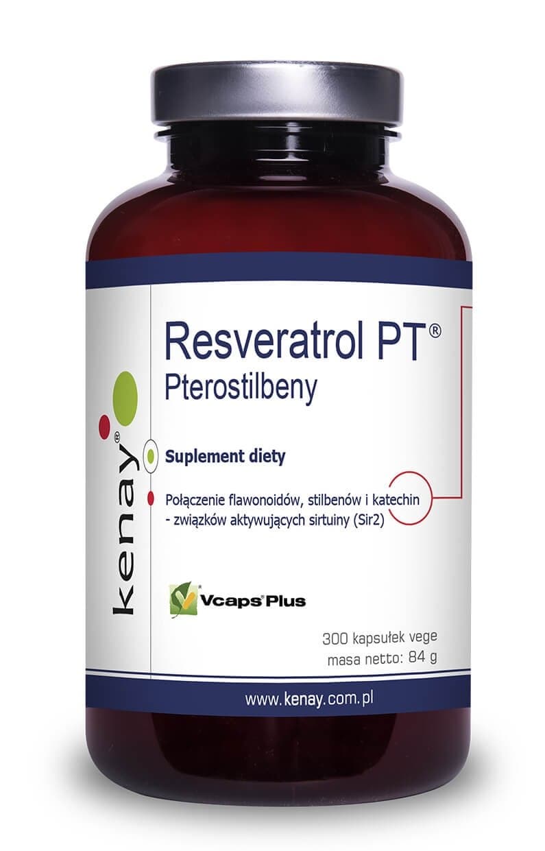 Kenay - Resveratrol & Pterostilbener - 300 Caps – Kenay förpackning