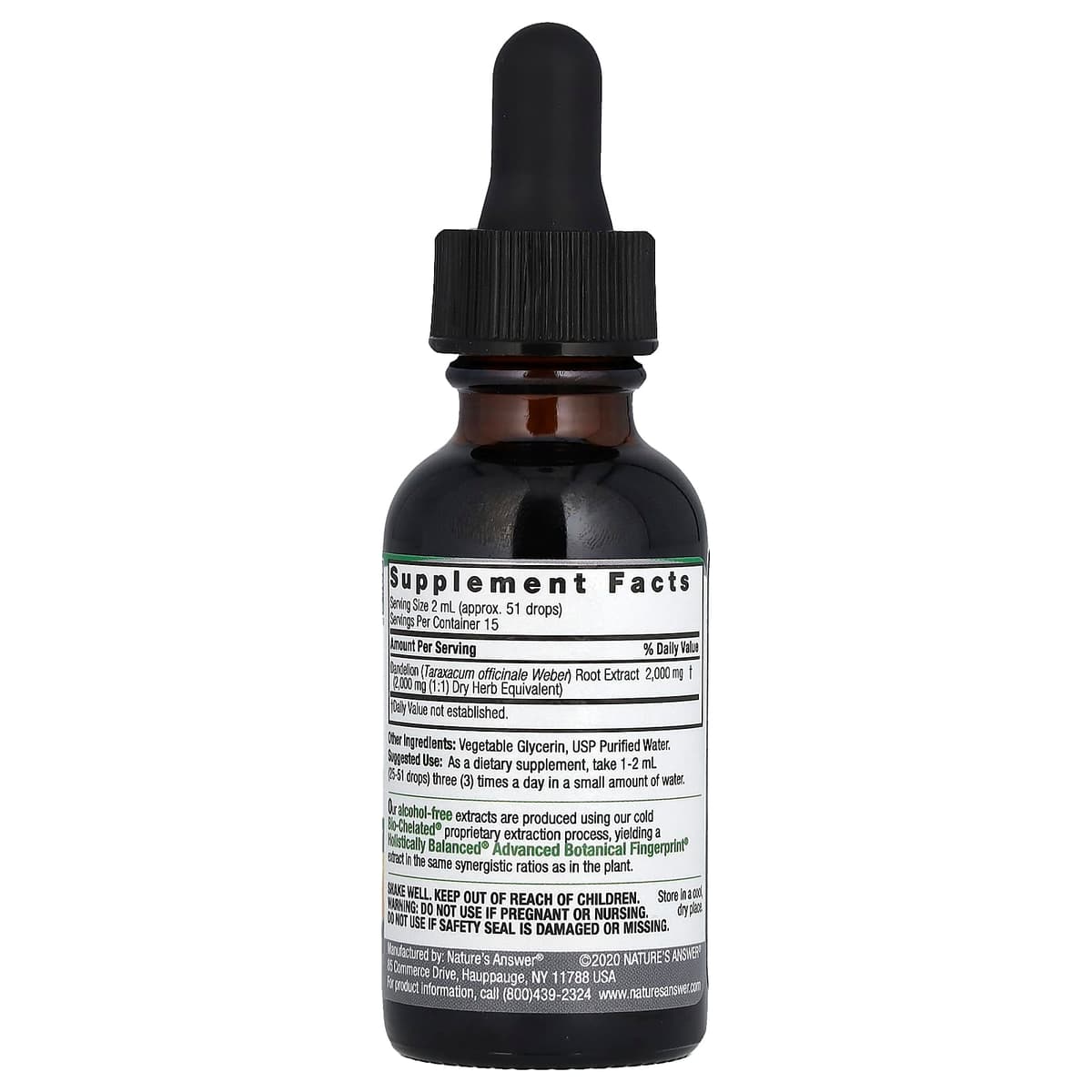 Nature'S Answer - Voikukkajuuri - 30 päivää - 2000 mg
