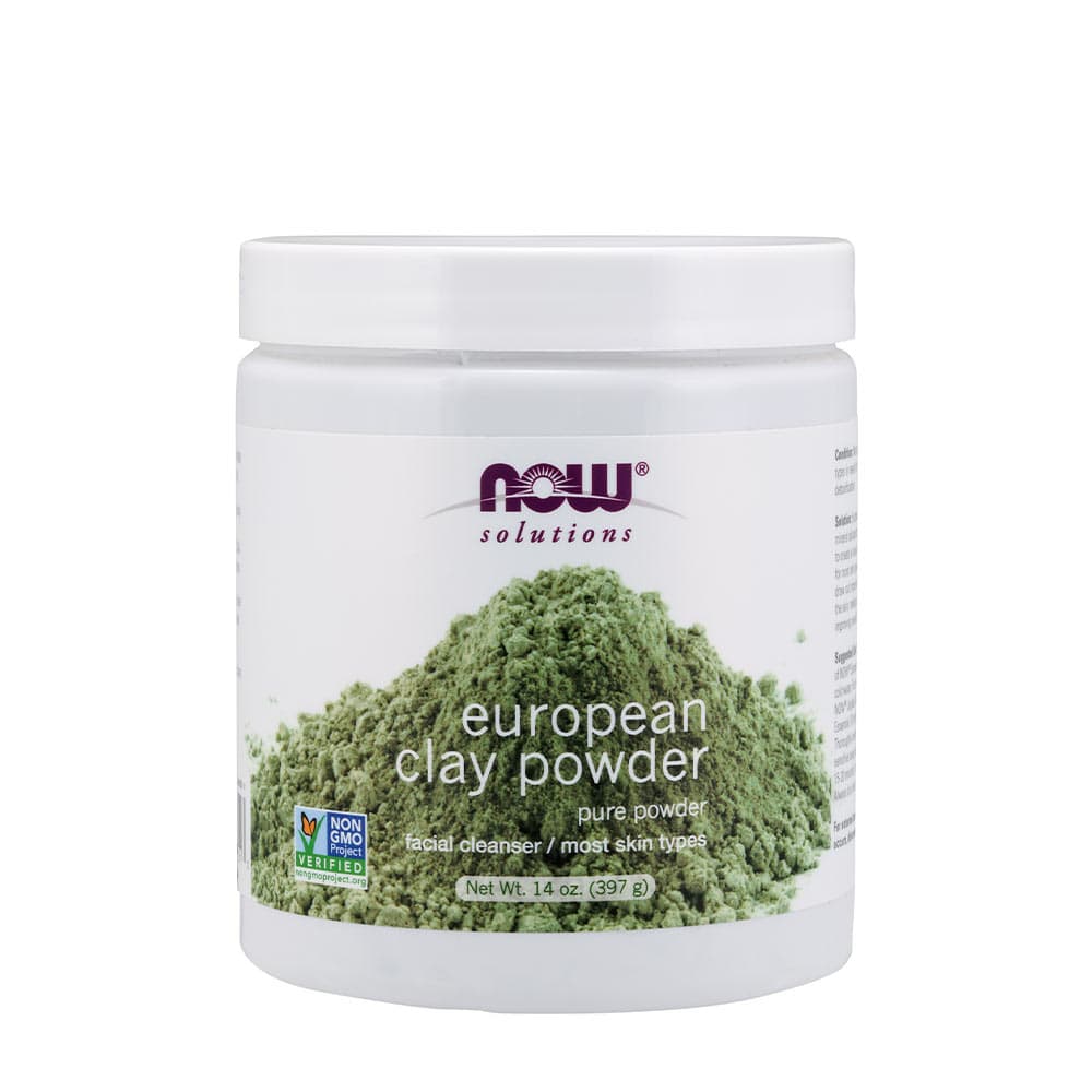 Now Foods - European Clay Powder - 397g – NOW Foods förpackning