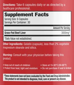 MuscleMeds - Carnivor Beef Liver - 180 Caps