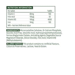Natures Aid - Iron Bisglycinate - 90 Tabs