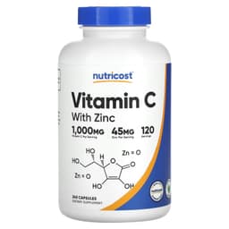 Nutricost - Vitamin C With Zinc - 240 Caps