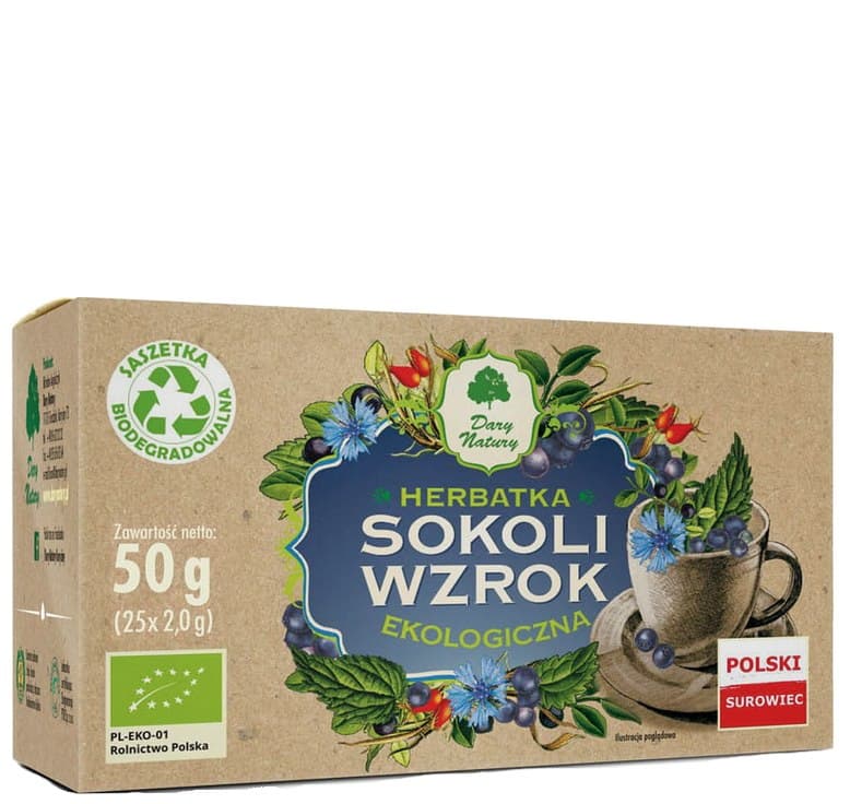 DARY NATURY - Herbatka Sokoli wzrok fix BIO 25*2g DARY NATURY