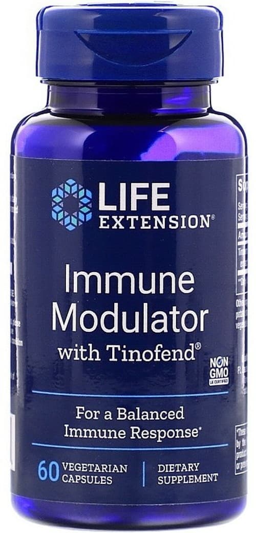 Life Extension - Immune Modulator With Tinofend - 60 Caps – Life Extension förpackning