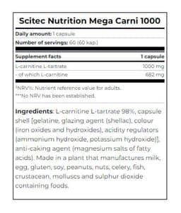 Scitec - Mega Carnitine - 60 Caps