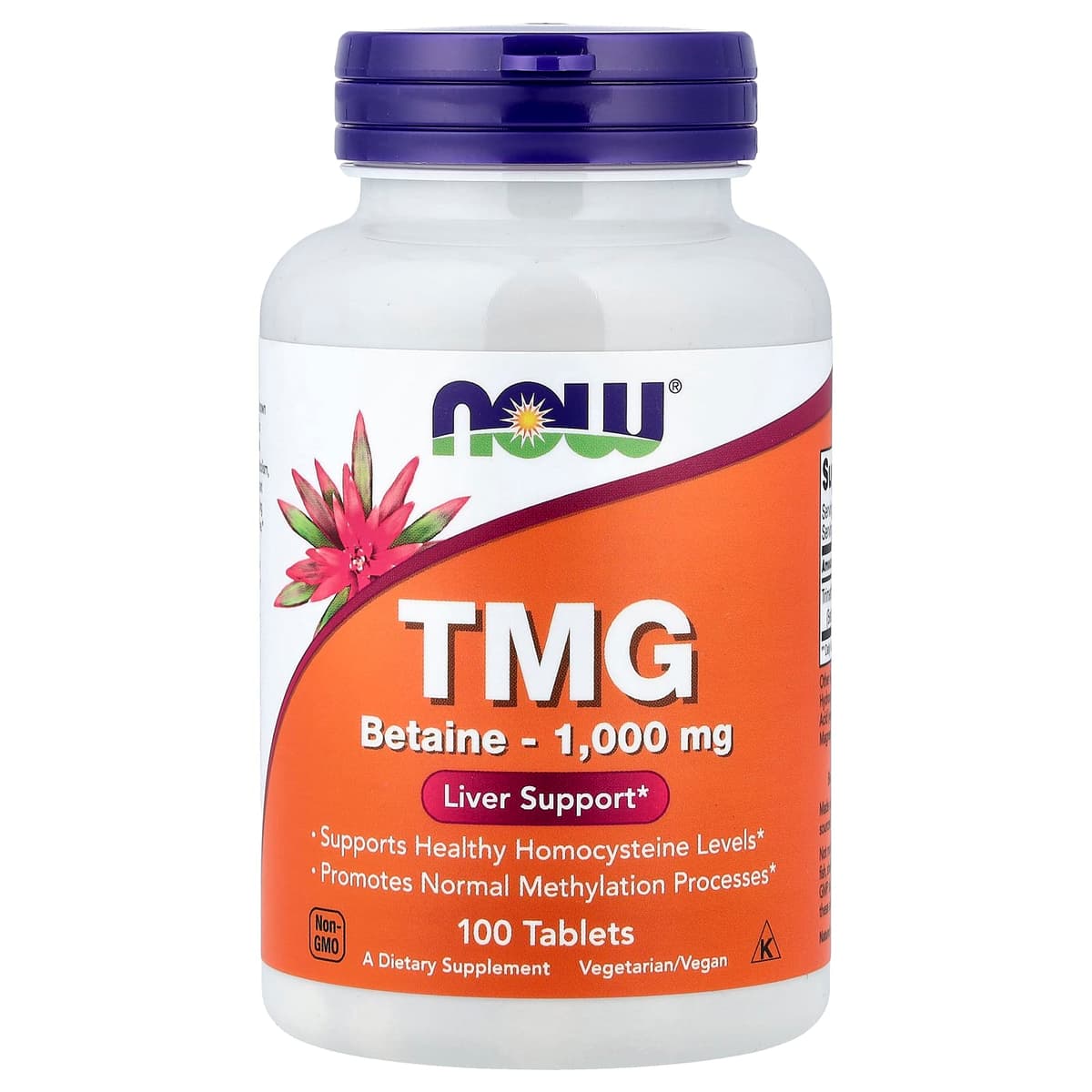 NOW Foods - TMG Betaine - 100 Tabs