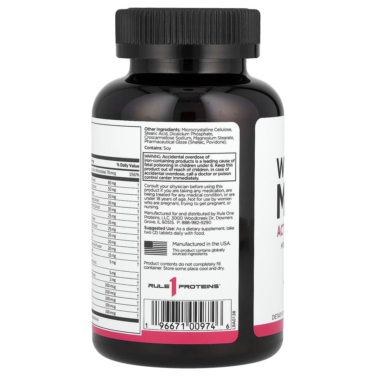 Rule One - Women's Train Daily Multivitamin - 60 Tablets