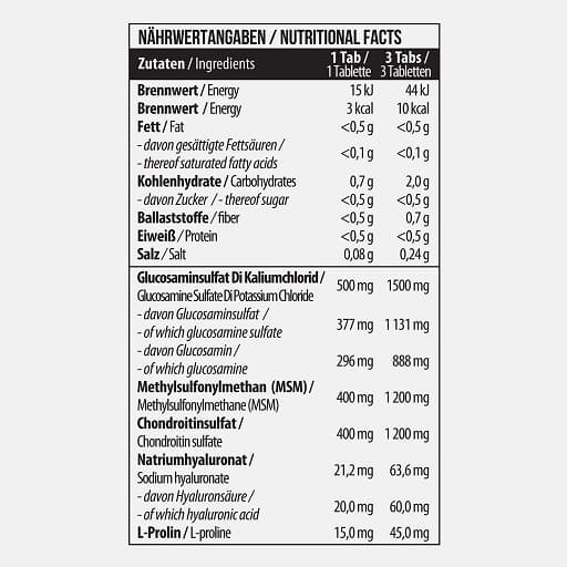 MST - Glukosamin, kondroitin och MSM - 90 tabletter