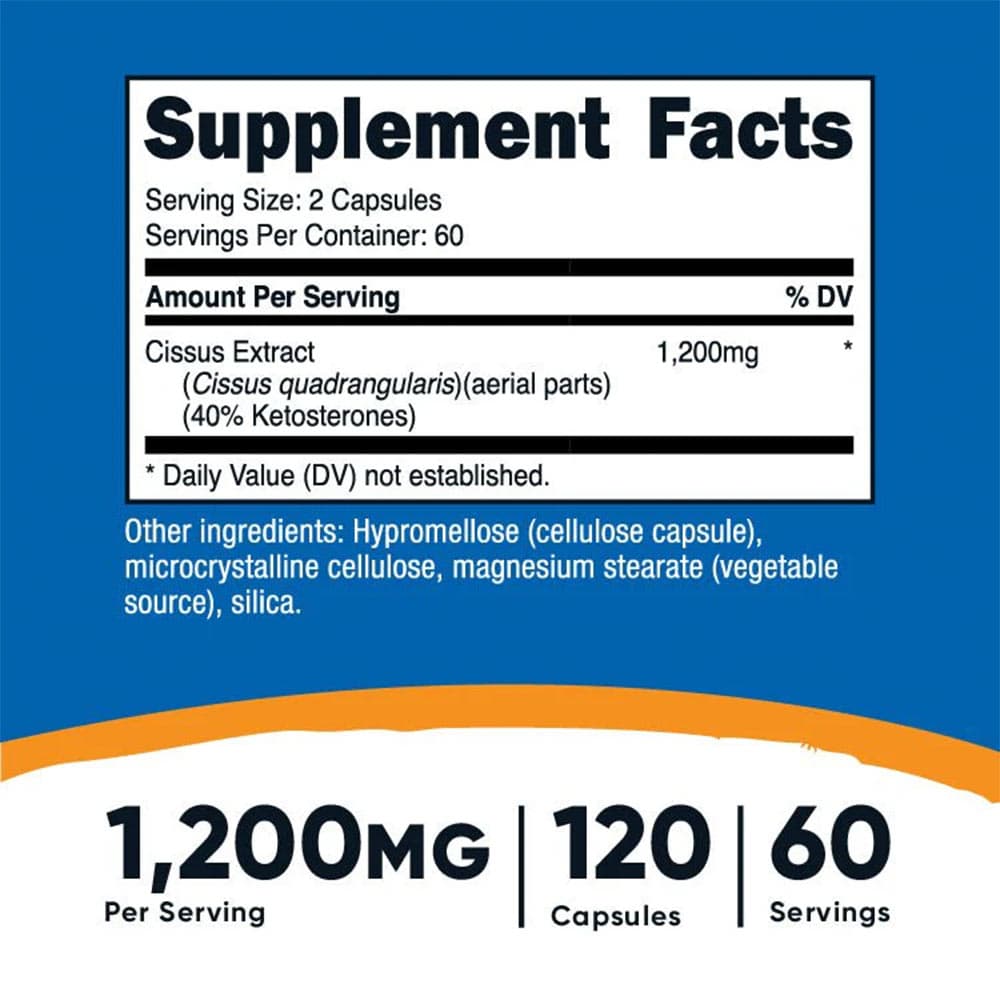 Nutricost - Cissus Quadrangularis - 120 Caps