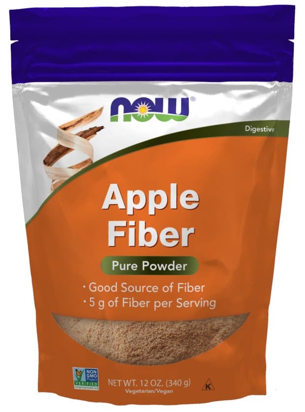 NOW Foods - Apple Fiber - 340g – NOW Foods förpackning