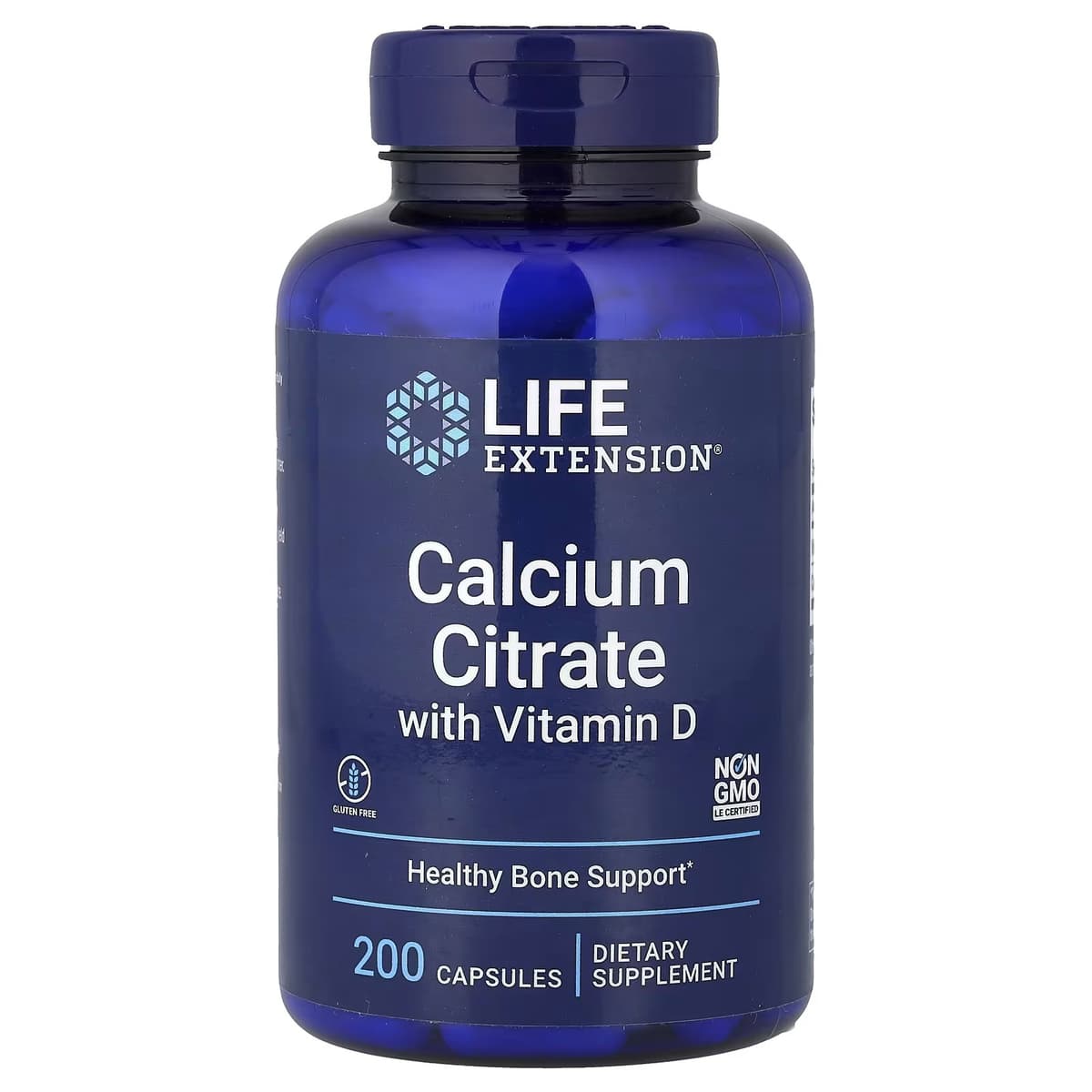Life Extension - Calcium Citrate With Vitamin D - 200 Vcaps
