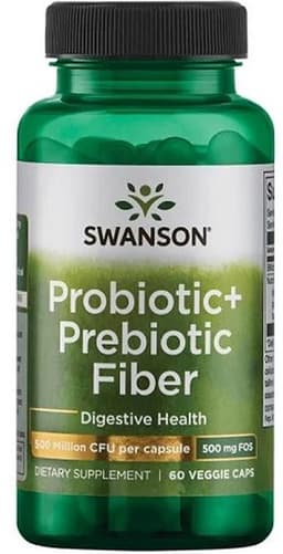 Swanson - Probiotic+ Prebiotic Fiber - 60 Veggie Caps