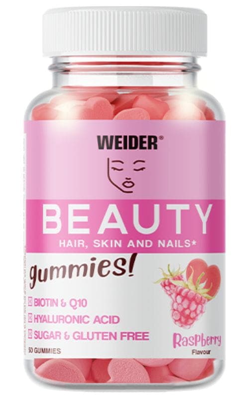 Weider - Beauty Hair, Skin And Nails - 50 Gummies – Weider förpackning