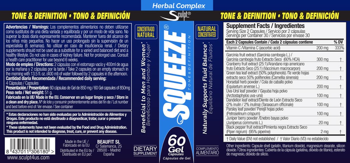Sculpt - Herbal Complex - 60 Caps
