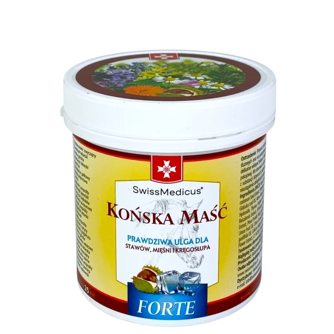 SwissMedicus - Cooling Balm Forte 250ml – SwissMedicus förpackning
