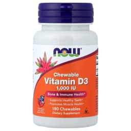 NOW Foods - Vitamin D3 - 180 Chewables