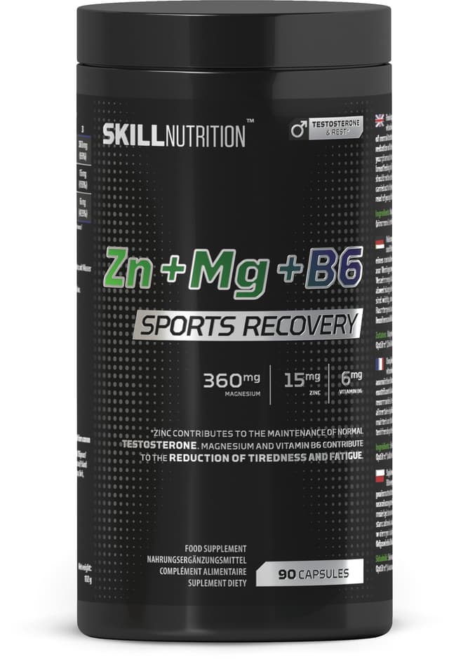 Skill Nutrition - Zn + mg + B6, Sports Recovery - 90 Caps – Skill Nutrition