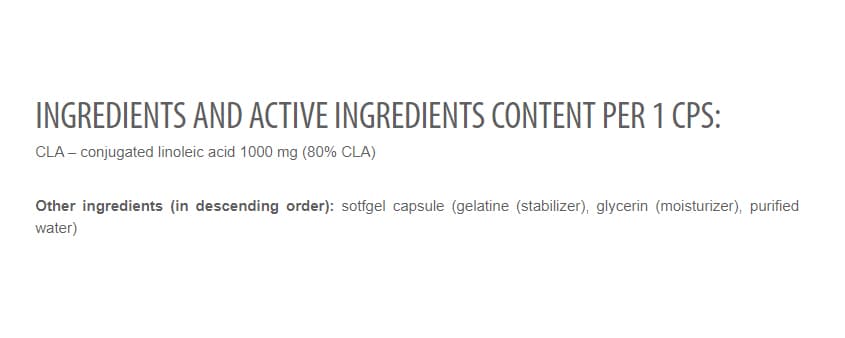 Extrifit CLA 1000 mg Caps - 100 Capsules
