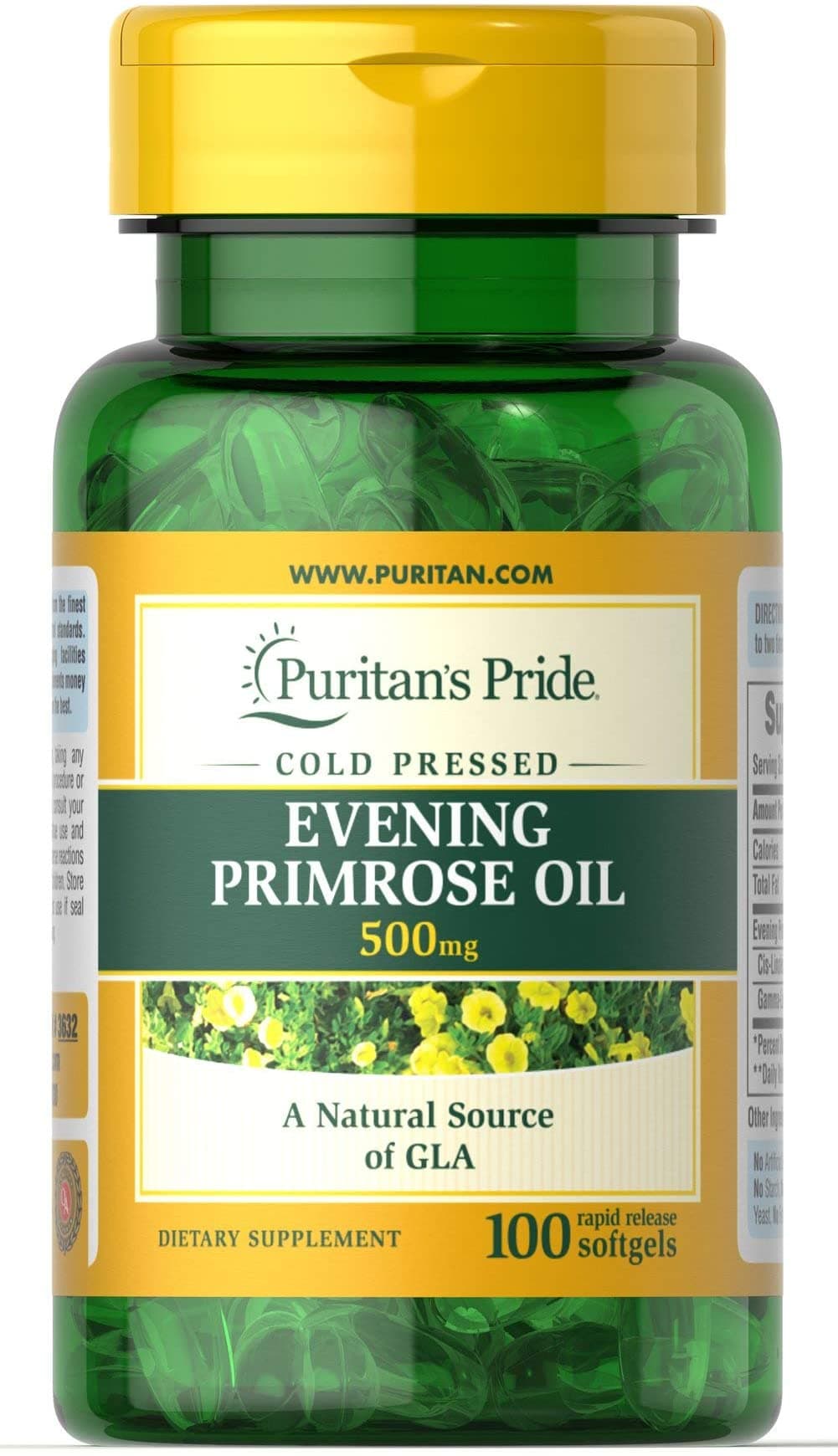 Puritan's Pride Evening Primrose Oil – Puritan's Pride förpackning