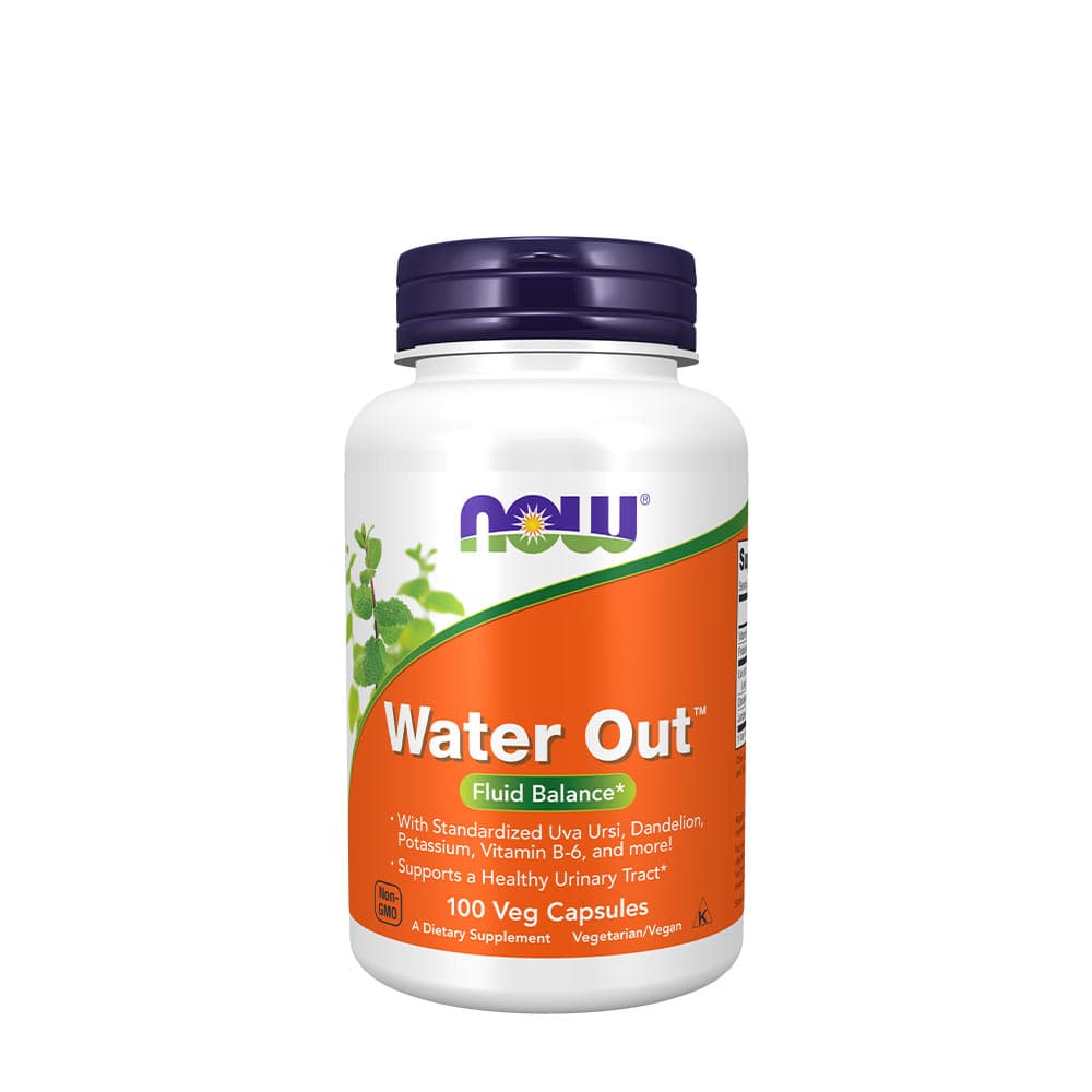 NOW Foods - Water Out - 100 Vcaps – NOW Foods förpackning
