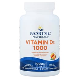 Nordic Naturals - Vitamin D3, 1000IU Orange - 120 Sgels