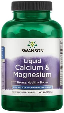 Swanson - Liquid Calcium & Magnesium - 100 Sgels