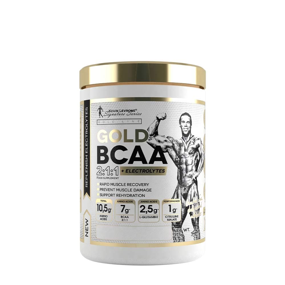 Kevin Levrone - Gold BCAA 2:1:1 (Fruit Massage - 375g) – Kevin Levrone förpackning