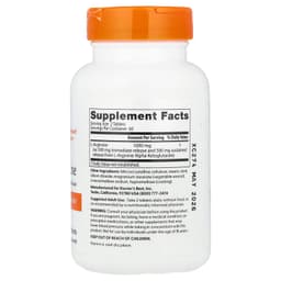 Doctor's Best - L-Arginine - Sustained + Immediate Release, 500mg - 120 Tabs