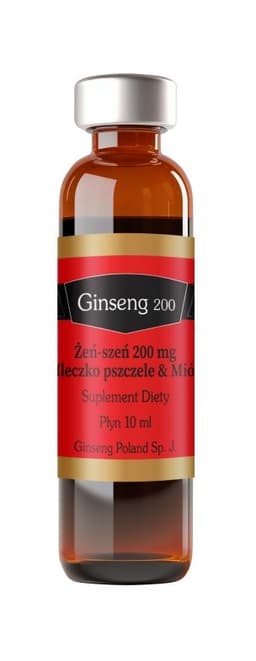 Ginseng Poland - Ginseng 200 Ginseng + Royal Jelly + Honey 10X10ml Vials