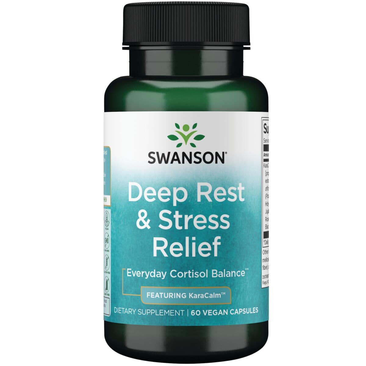 Swanson - Deep Rest & Stress Relief - 60 Caps – Swanson förpackning