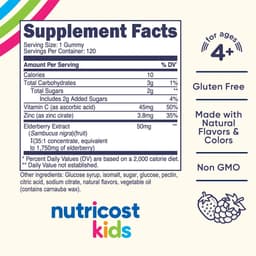 Nutricost - Kids Elderberry Gummies - 120 Gummies
