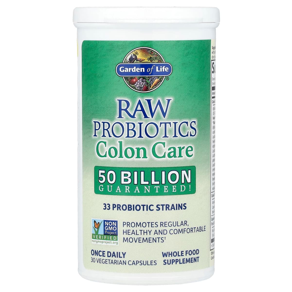 Garden Of Life - Raw Probiotics Colon Care - 30 Caps