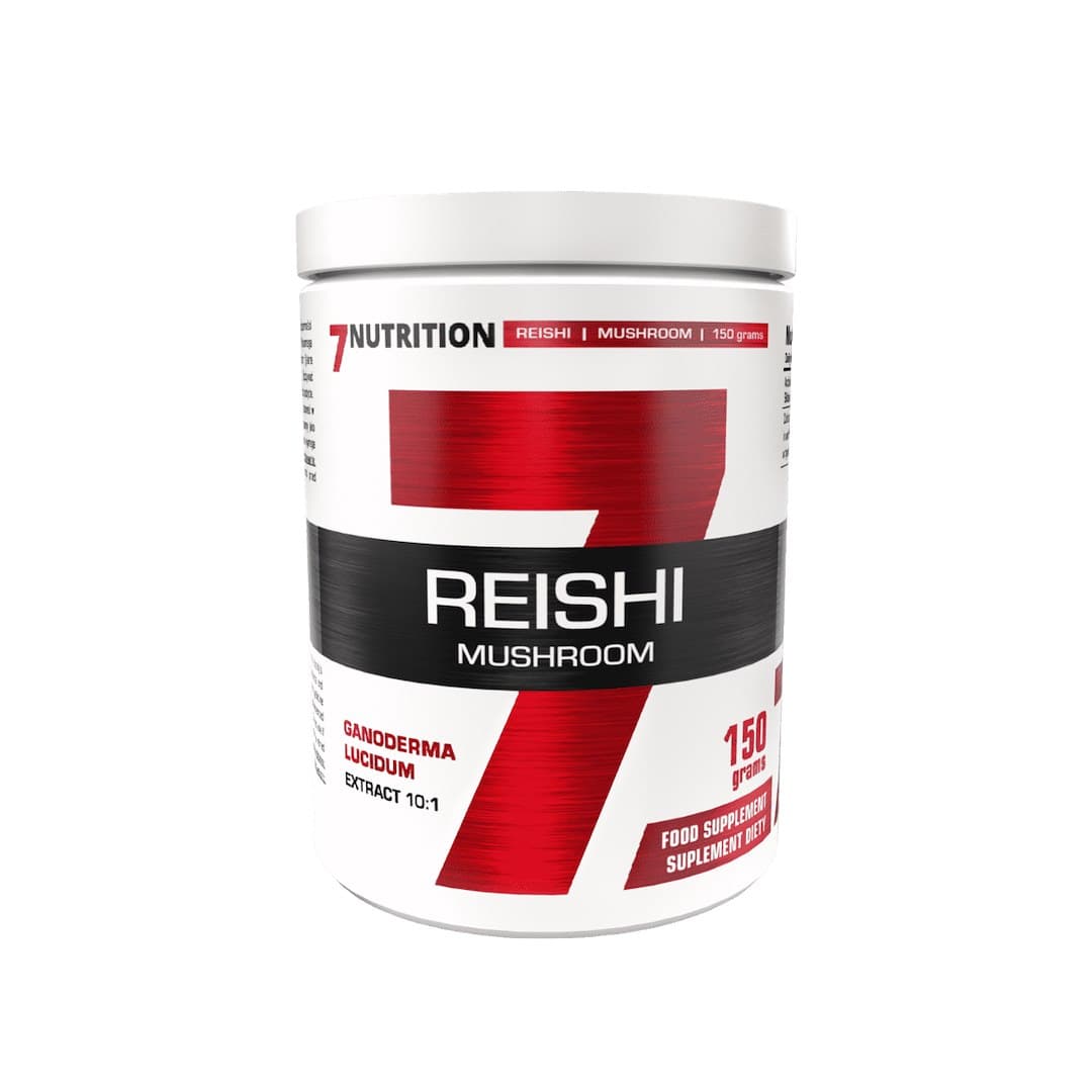 7 Nutrition - Reishi Mushroom - 30 Days - 150g – 7 Nutrition förpackning