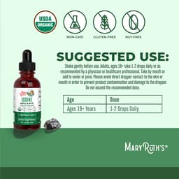 MaryRuth's - Iodine Organic Liquid Drops - 1 Fl oz