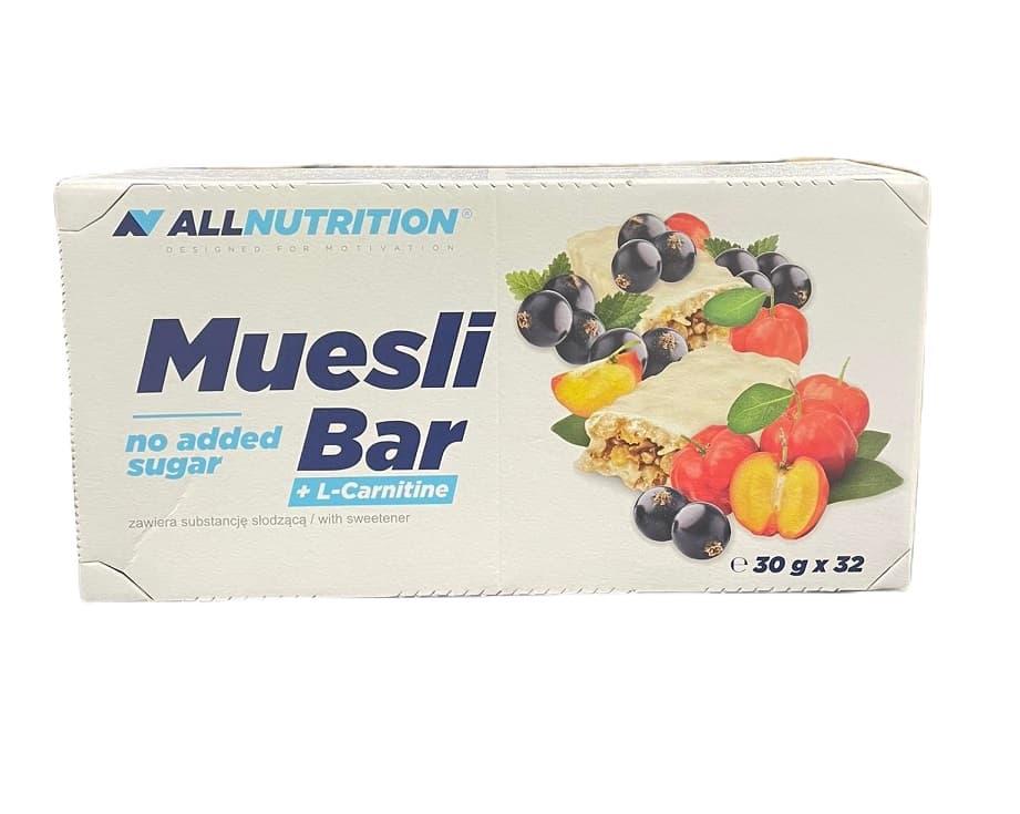 Allnutrition - Müsli Bar (Ingen tilsat sukker) Yoghurt & Blackcurrant - 32 x 30g