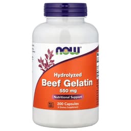 NOW Foods - Hydrolyzed Beef Gelatin - 200 Caps