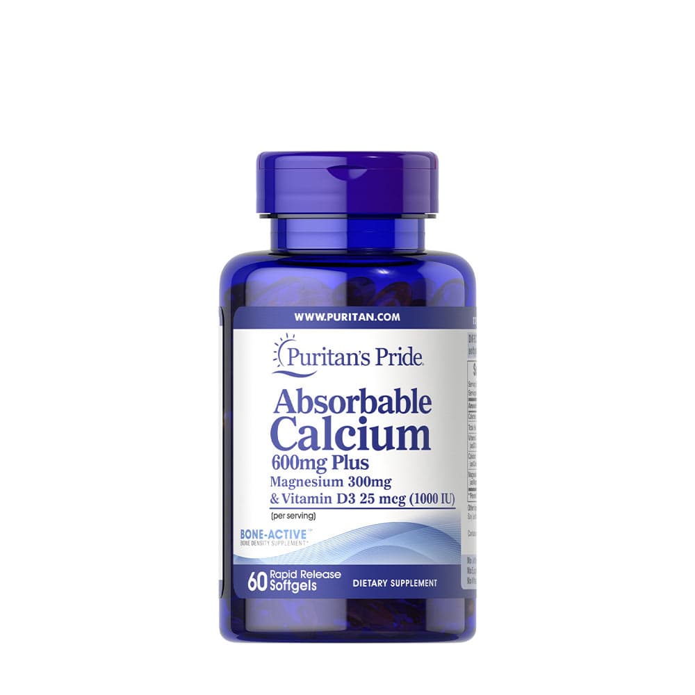 Puritan's Pride - Absorbable Calcium With Magnesium & Vitamin D3 - 60 Sgels