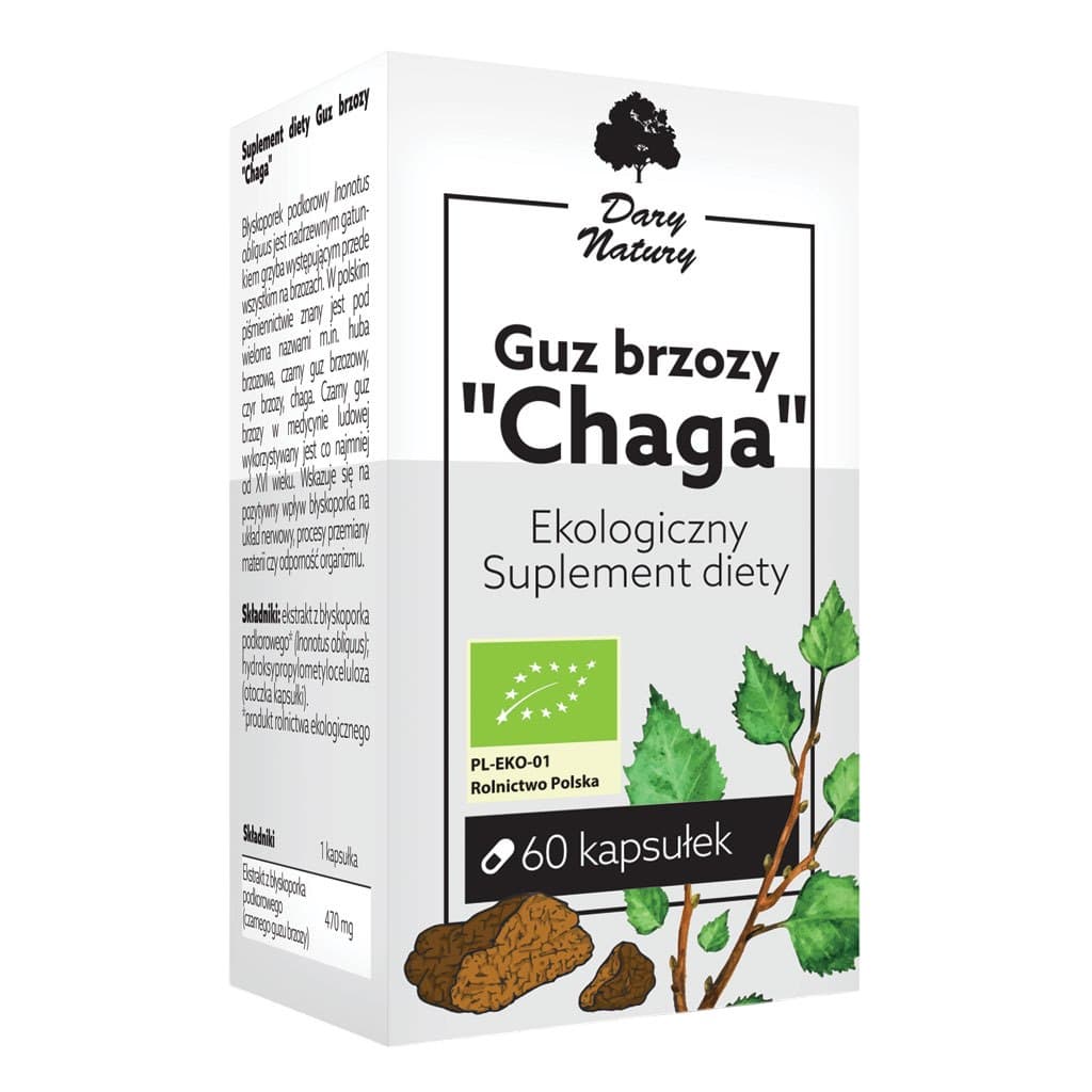 Dary Natury - Birch Polypore Chaga - 60 capsules