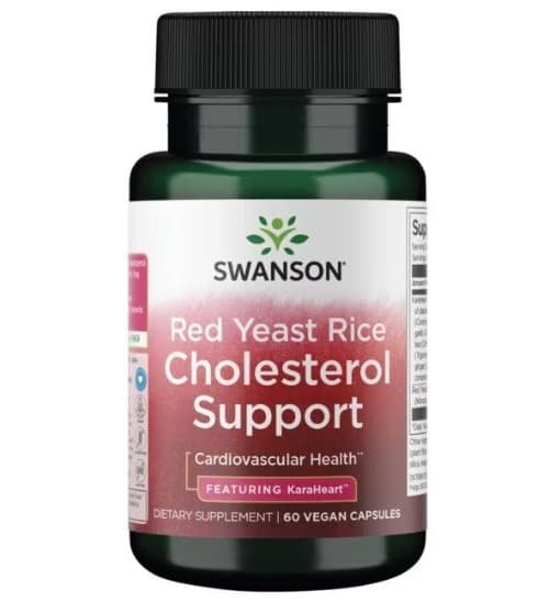Swanson - Red Yeast Rice Cholesterol Support - 60 Vcaps – Swanson förpackning