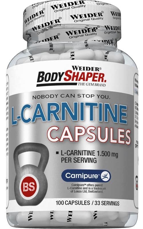 Weider - L-Carnitine Caps - 100 Caps – Weider förpackning