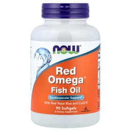 Now Foods - Red Omega™ Fish Oil With Red Yeast Rice and CoQ10 - 90 Sgels